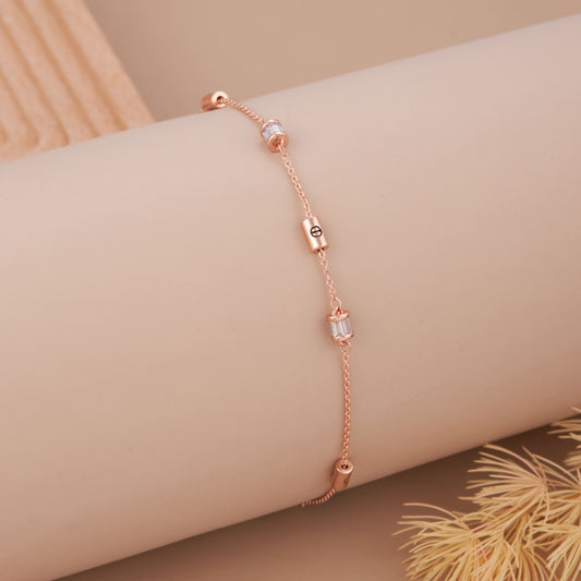 Elegant Gold Bracelet with Warm Shine Finish