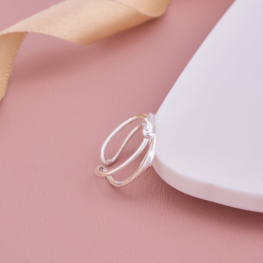 Silver Knot Adjustable Ring