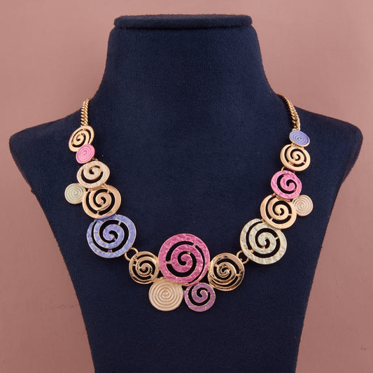 Beaded Necklace with Pendant Elegant and Artistic