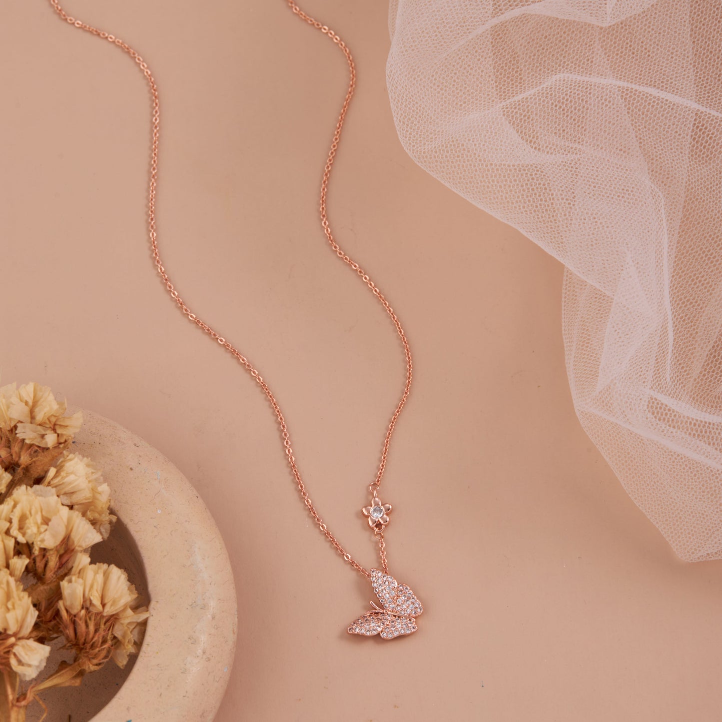 Rosy Reverie Pendant Necklace