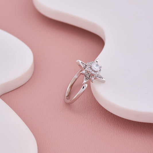 Silver Starburst Ring