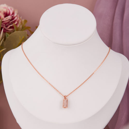 Ribbon Bloom Pendant Necklace