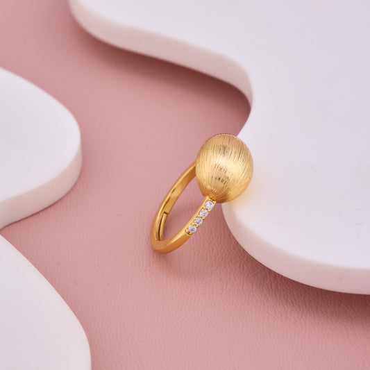 Gold Dome Statement Ring