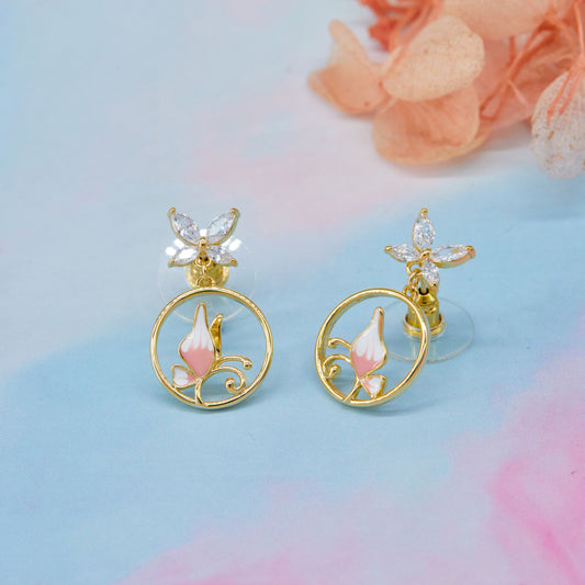 Floral Motif Earrings – Elegant & Stylish Fashion Accessory
