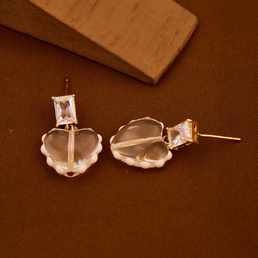 Elegant Clear Stone Earrings Sparkling & Versatile