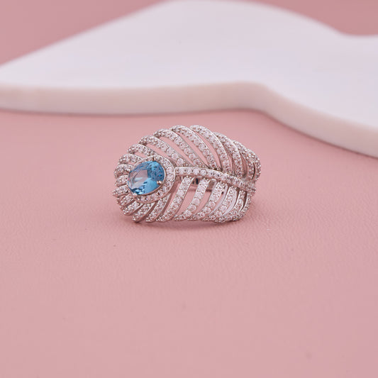 Peacock Feather Ring
