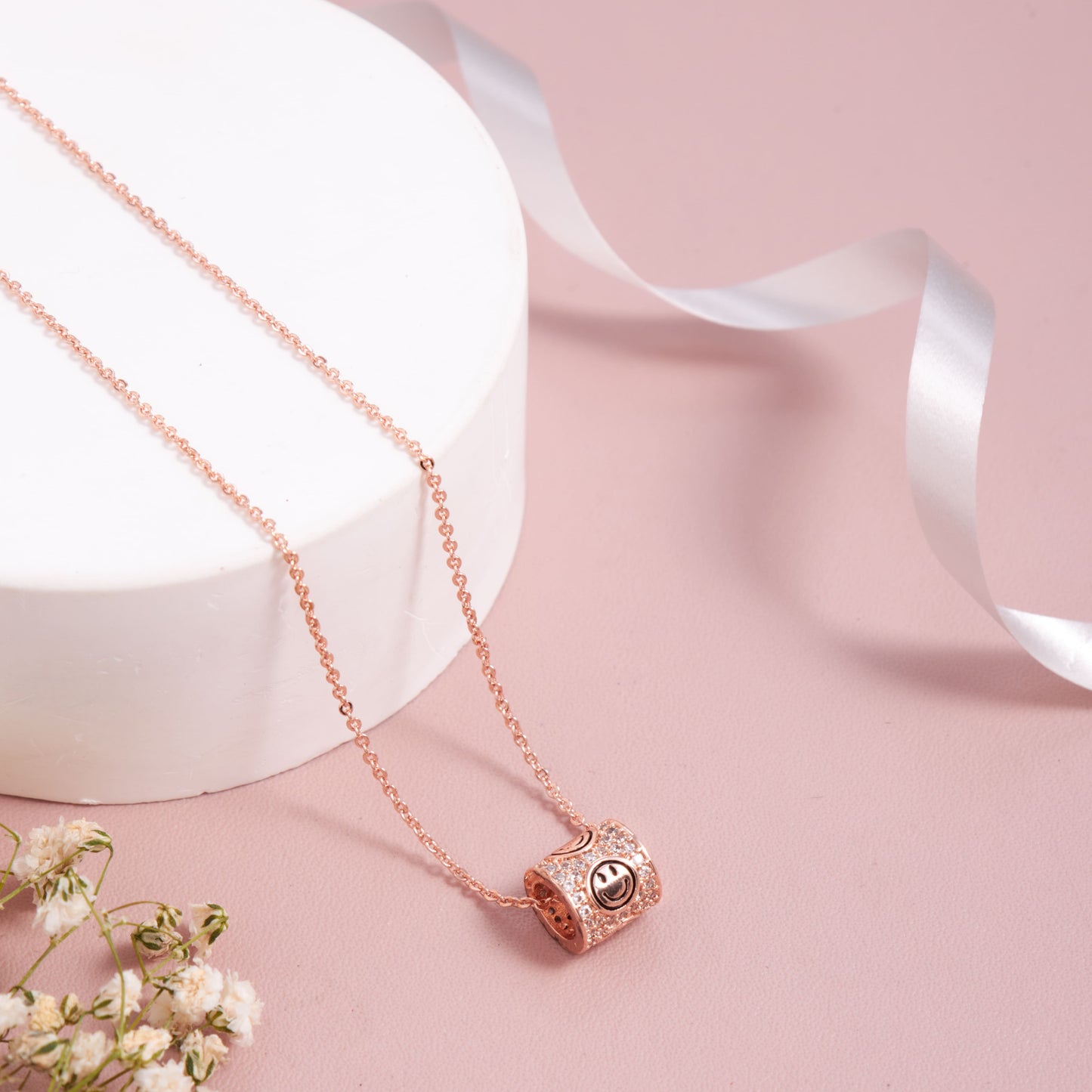 Floral Elegance Rose Gold Necklet