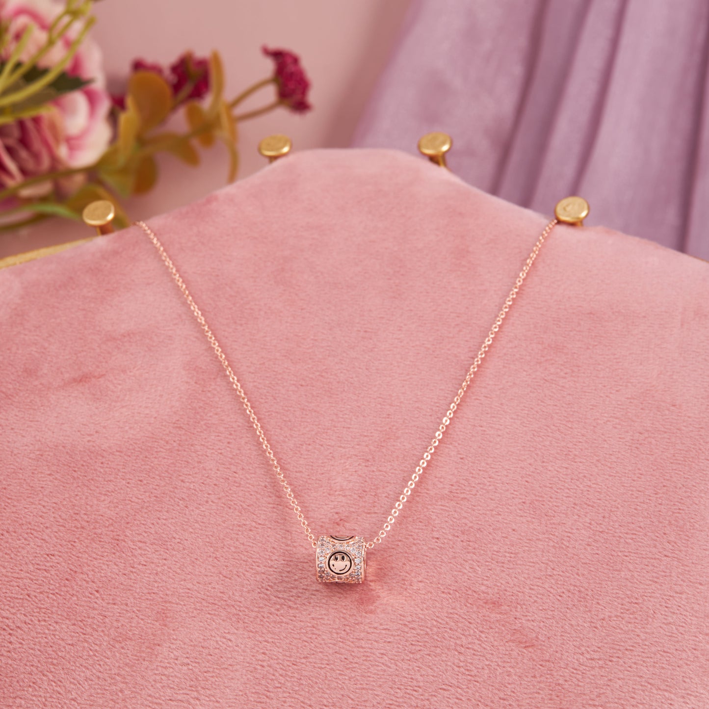 Floral Elegance Rose Gold Necklet