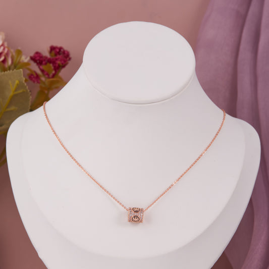 Floral Elegance Rose Gold Necklet