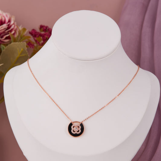 Floral Charm Pendant Necklace