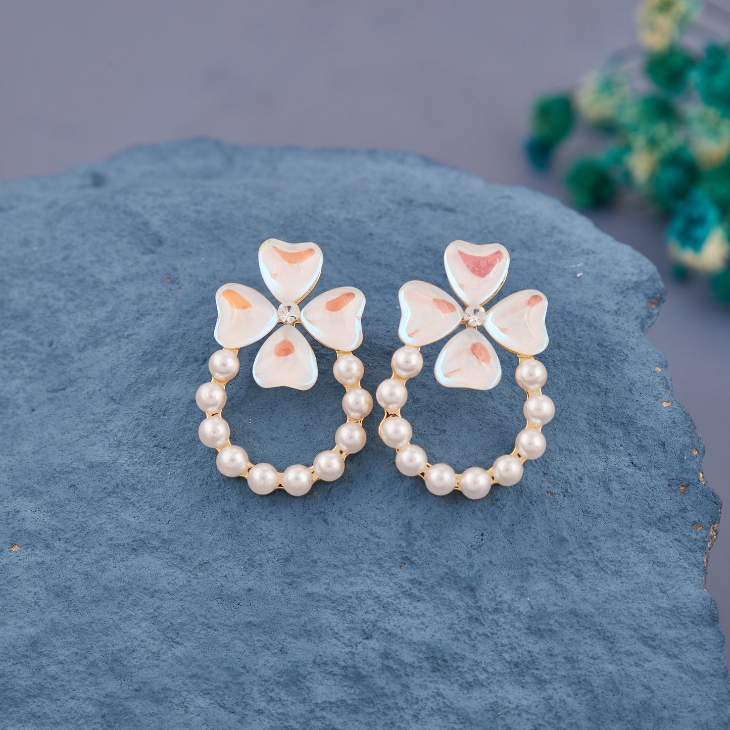 Artisan Earrings with Pearls, Beads, or Gemstone Accents
