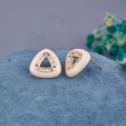 Intricate Triangle Miniature Earring
