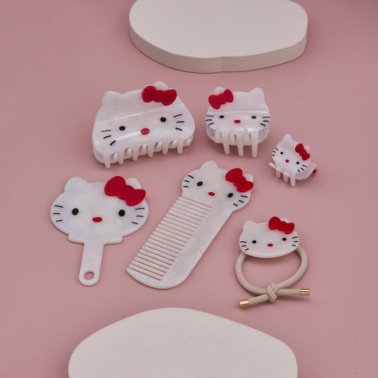 Cute Hello Kitty Hair Accessories Set