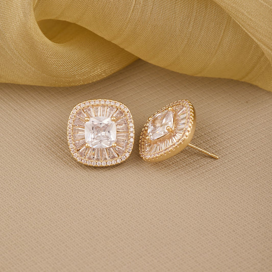 Golden Radiance Earrings — Diamonds that Dazzle