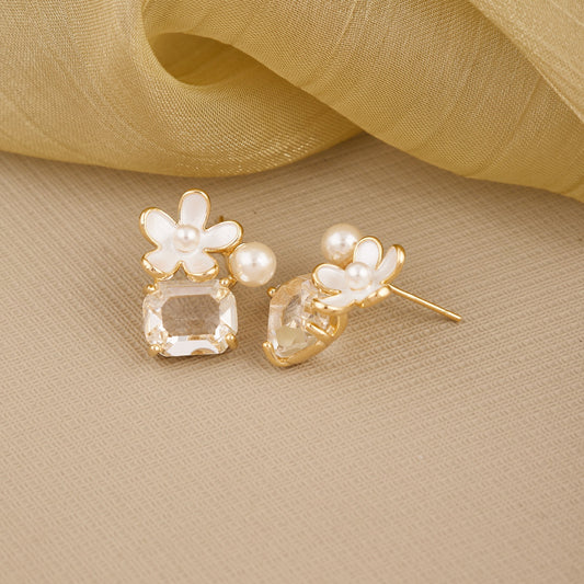 Floral Pearl Earrings Nature’s Elegance in Jewelry