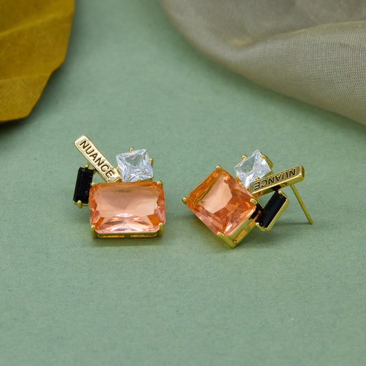 Radiant Square-Cut Baguette Earrings
