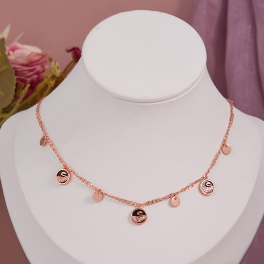Rose Gold Swan Charm Necklace by GC Premium Jewellery
