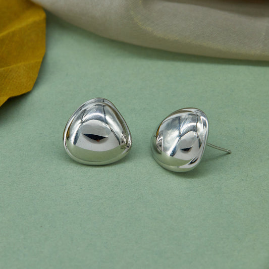 Polished Silver Earrings Sleek & Elegant Shine