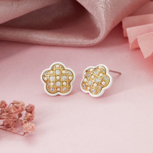 Diamond & Crystal Earrings Luxurious Sophistication