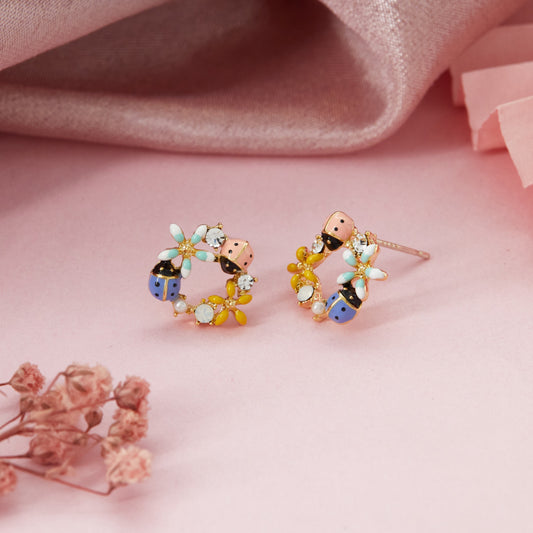 Ladybug Earrings Playful Nature-Inspired Charm