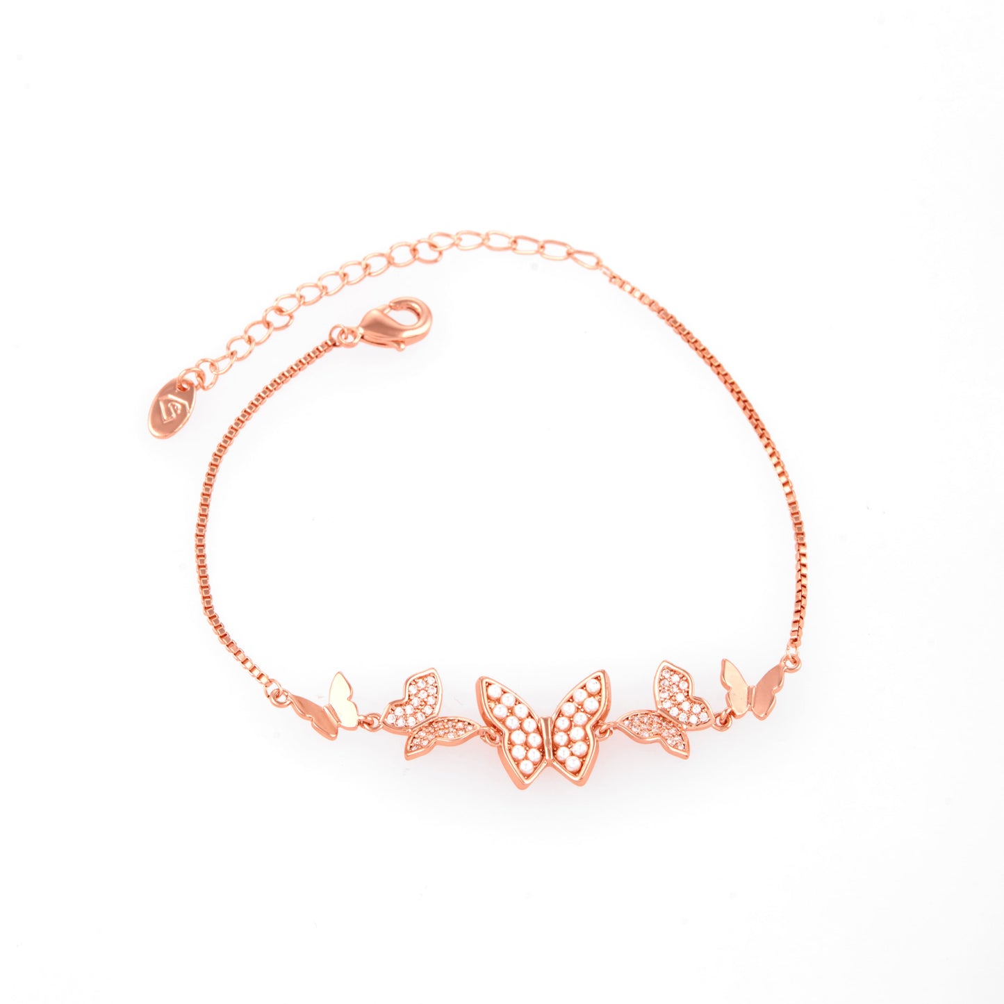 Elegant Rose Gold Bracelet with Radiant Shine