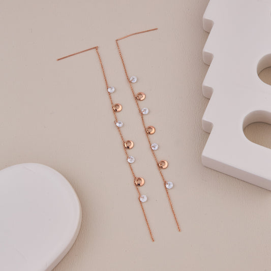 Modern White-Accent Earrings Artistic Flair