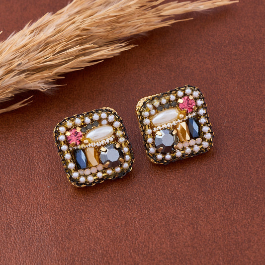 Prism Stone Earrings A Splash of Color & Sparkle