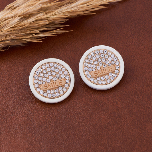 Celeste Diamond Circle Earrings Timeless Elegance