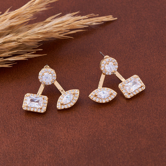 Aurora Gold & Diamond Earrings Luxe Brilliance