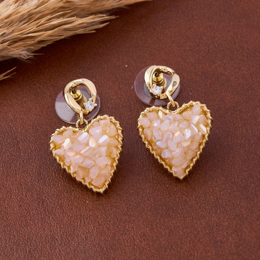 Heart-Shaped Earrings Romantic & Stylish