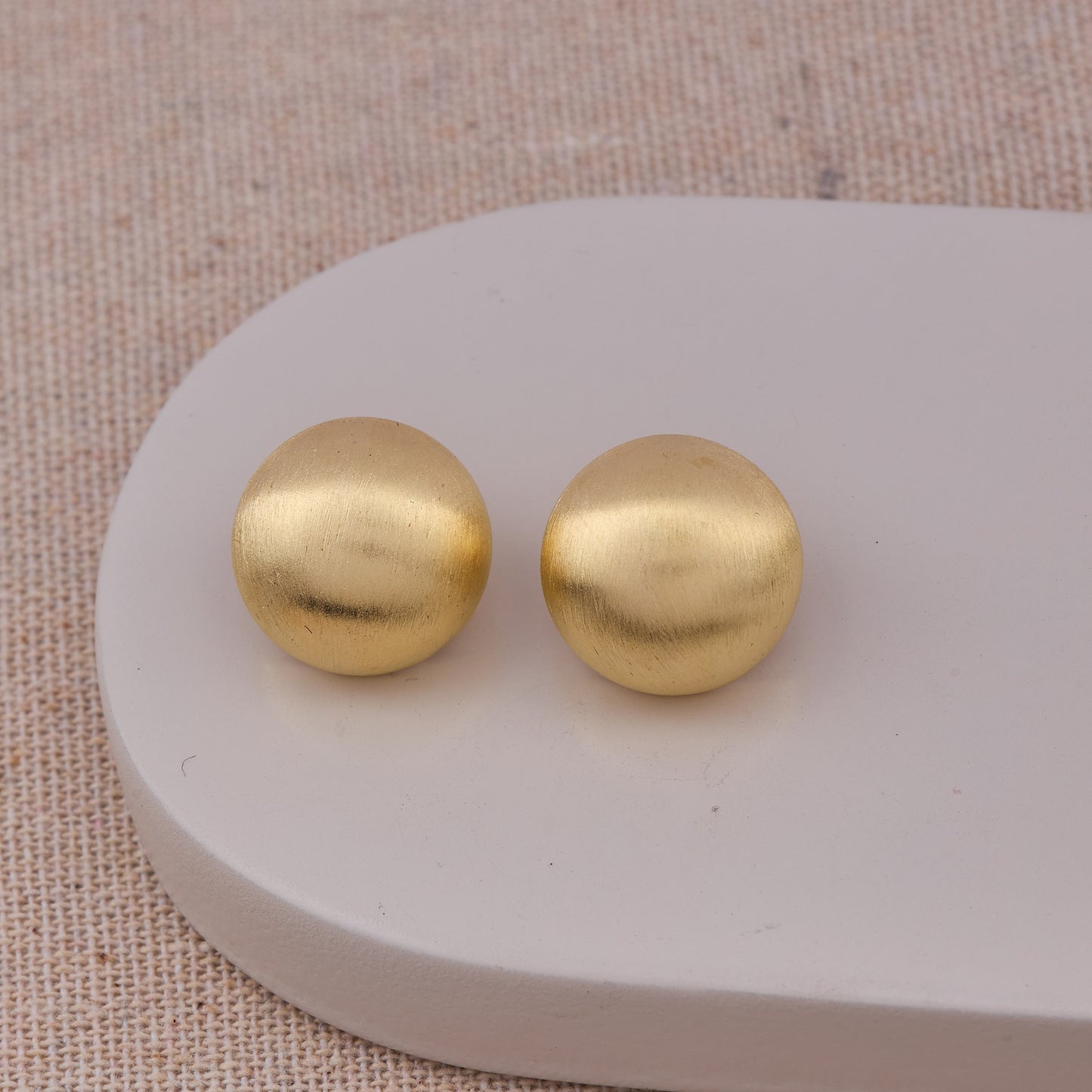 Minimalist Gold Ball Earrings