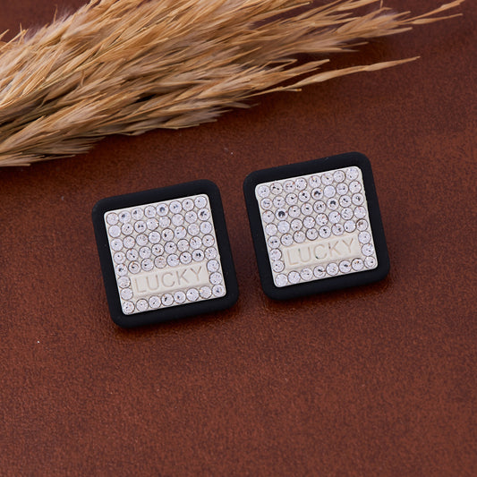 Diamond Wheat Spike Earrings