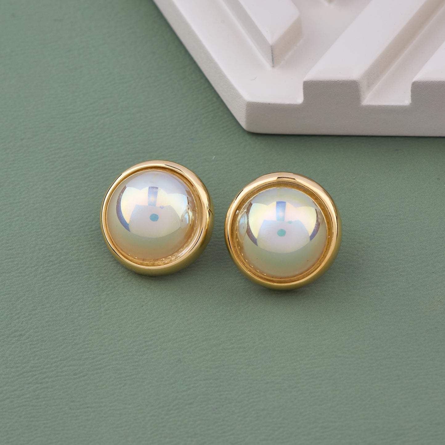 Round Golden Earrings