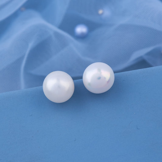 Elegant White Pearl Earrings