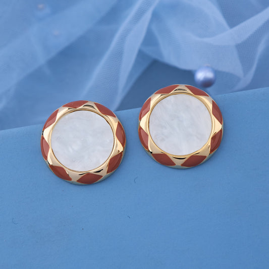 Terracotta Halo Earrings