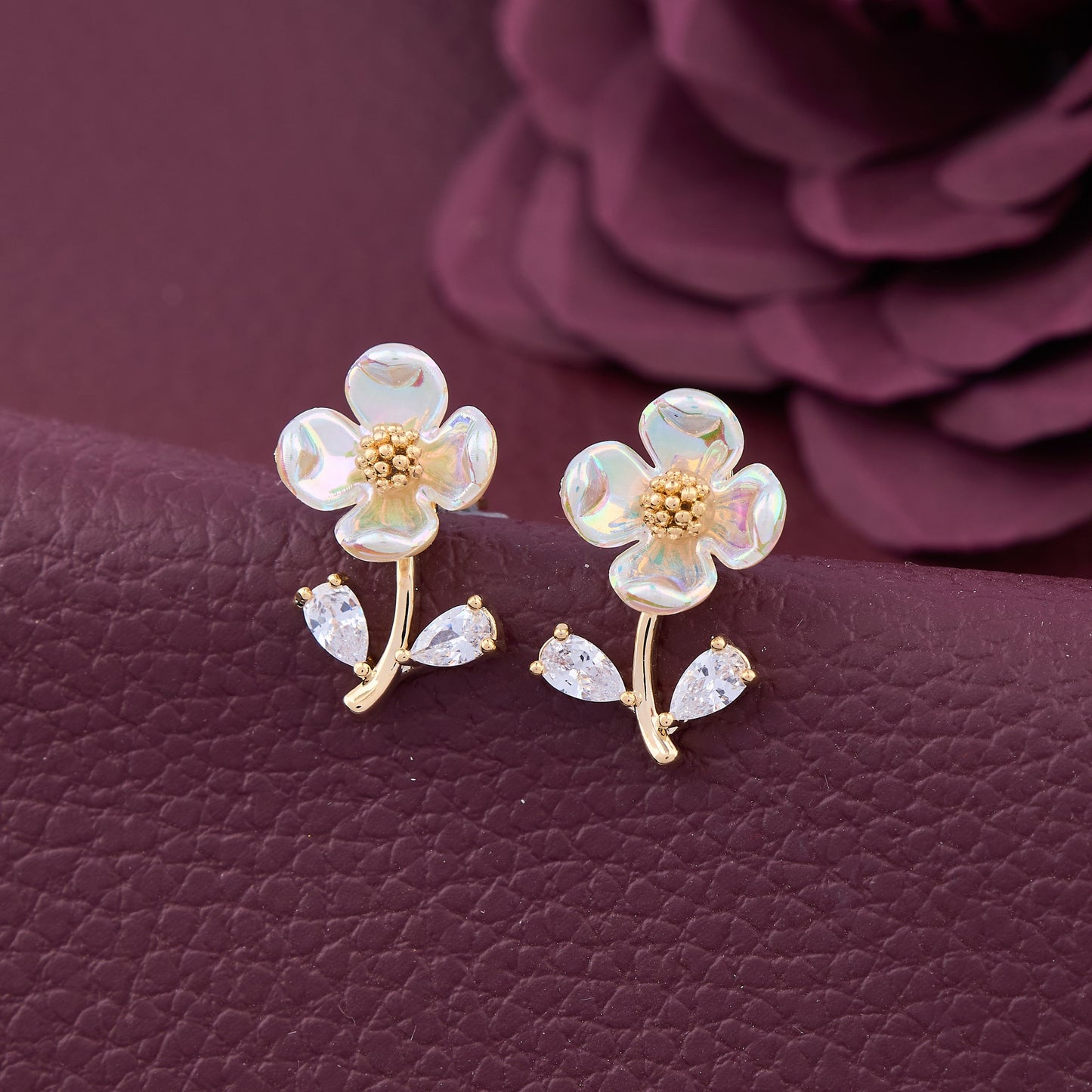 Petal-Inspired Elegance: Floral Earrings