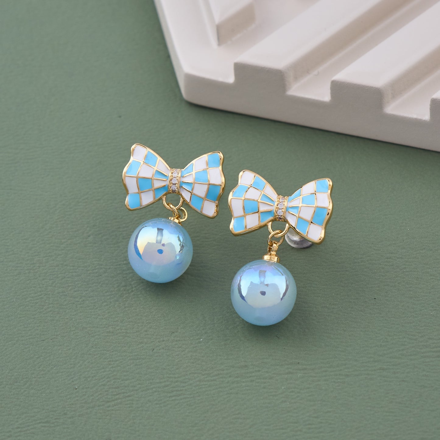 Floral Pearl and Diamond Earrings