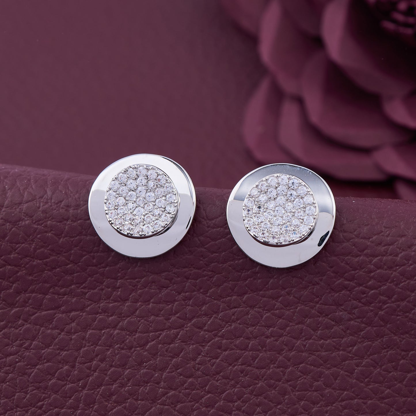 Moonlit Grace Silver Earrings