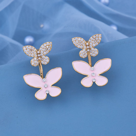 Butterfly Bloom Diamond Earrings
