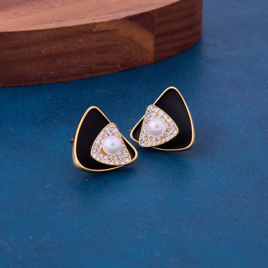 Artistic Butterfly Earrings with Wooden Contrast