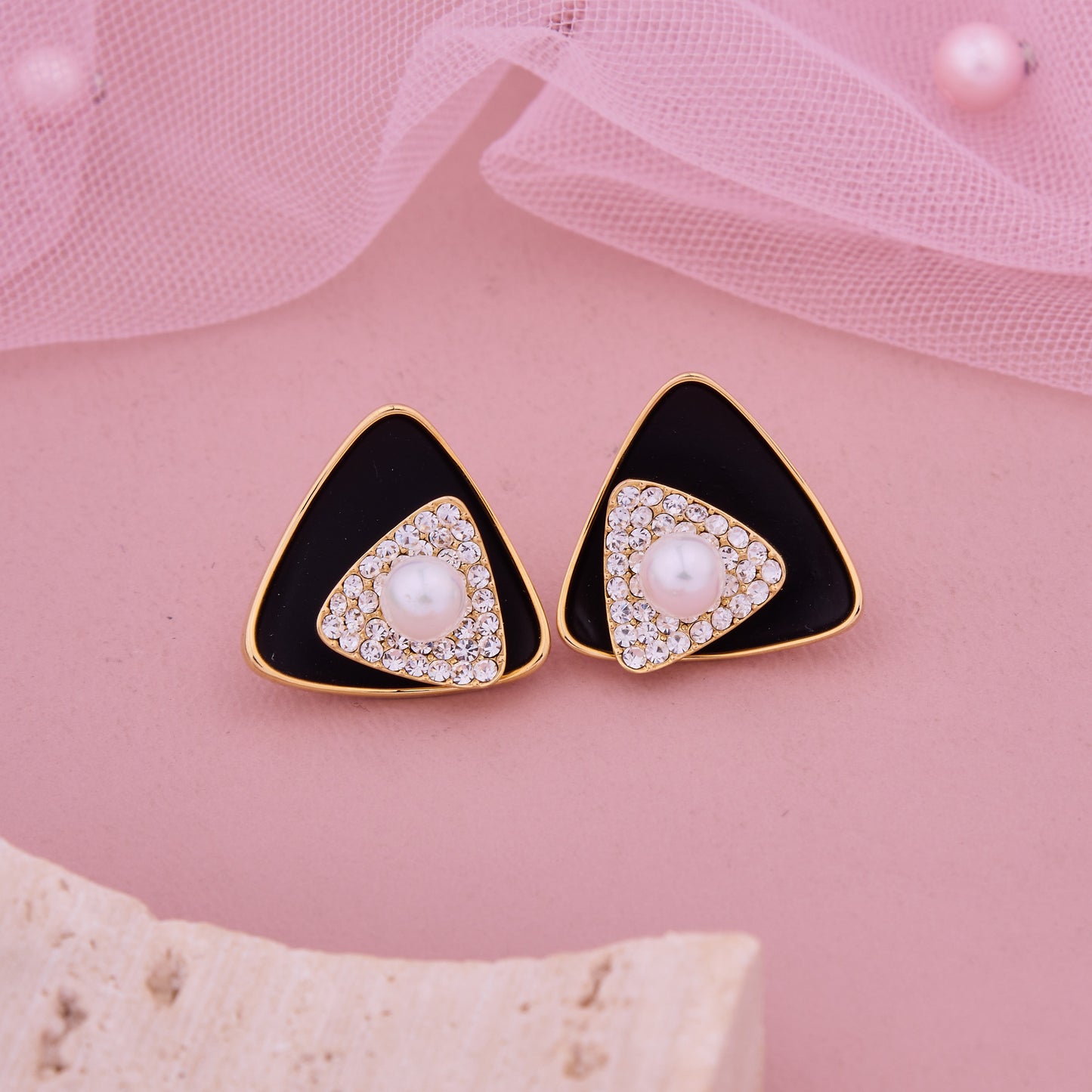 Artistic Butterfly Earrings with Wooden Contrast