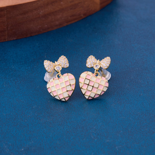 Charming Handmade Heart-Shaped Earrings