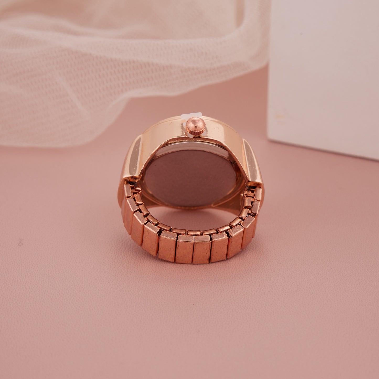 Elegant Floral Rose Gold Ring Watch – GC Premium Jewellery