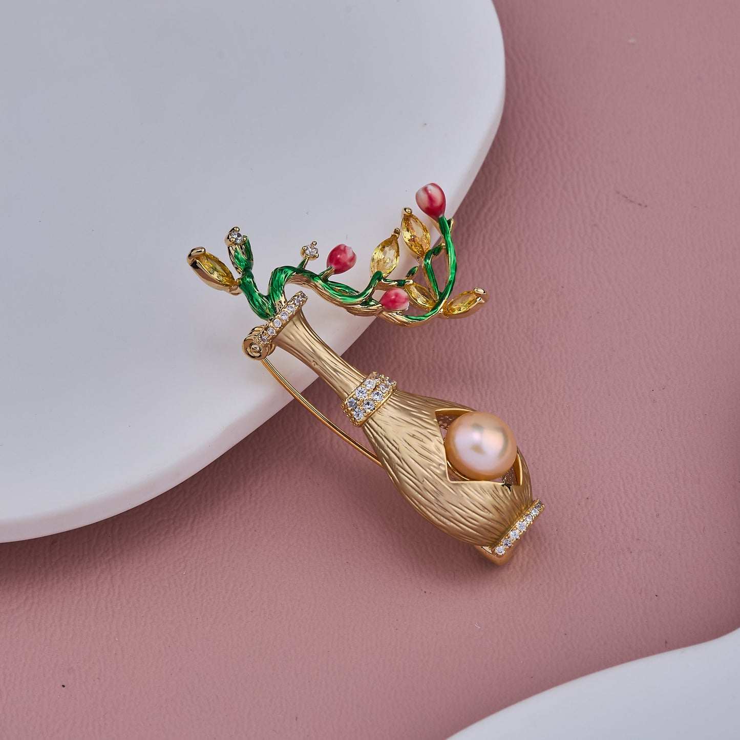 Colorful Leaf Brooch