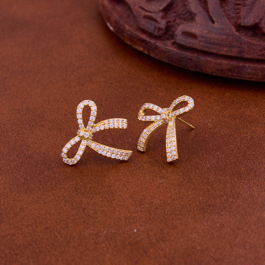 Luxurious Gold & Diamond Earrings