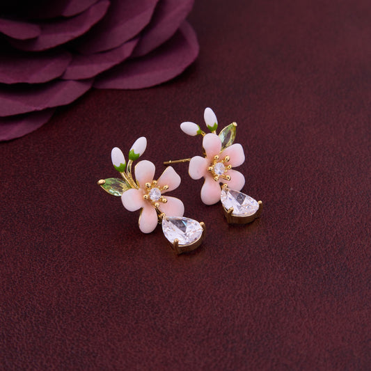 Bloom & Shine Floral Statement Earrings