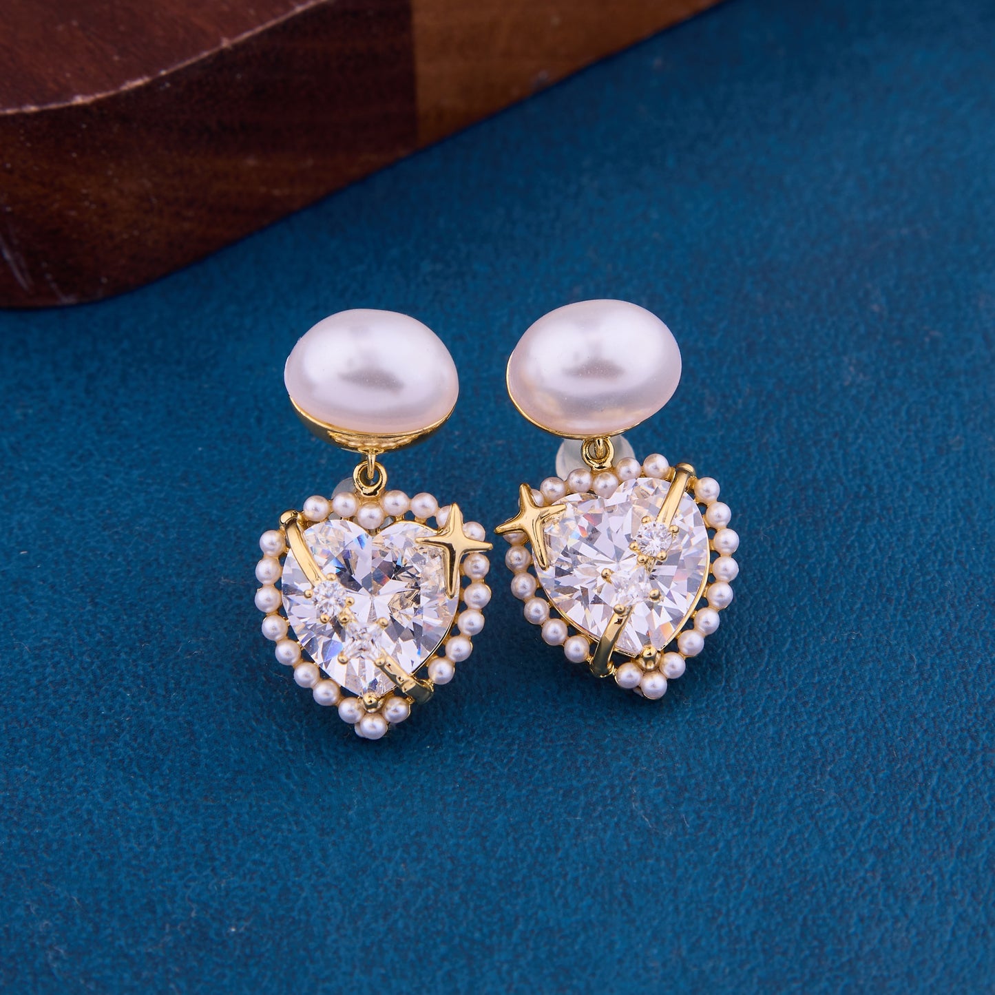 Gem & Pearl Elegance Earrings