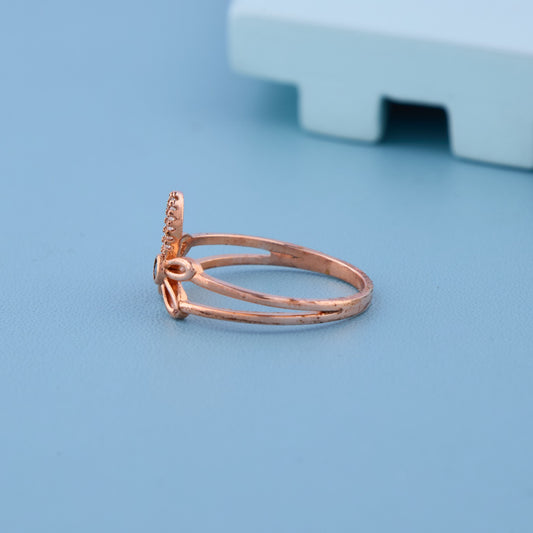 Daisy Sparkle Rose Gold Ring