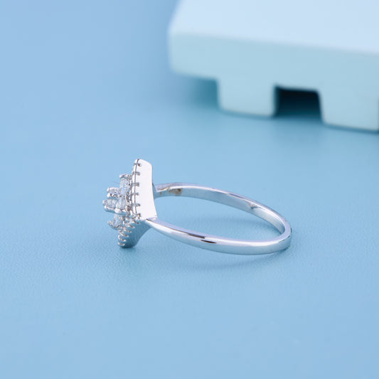 Shine Halo Silver Ring