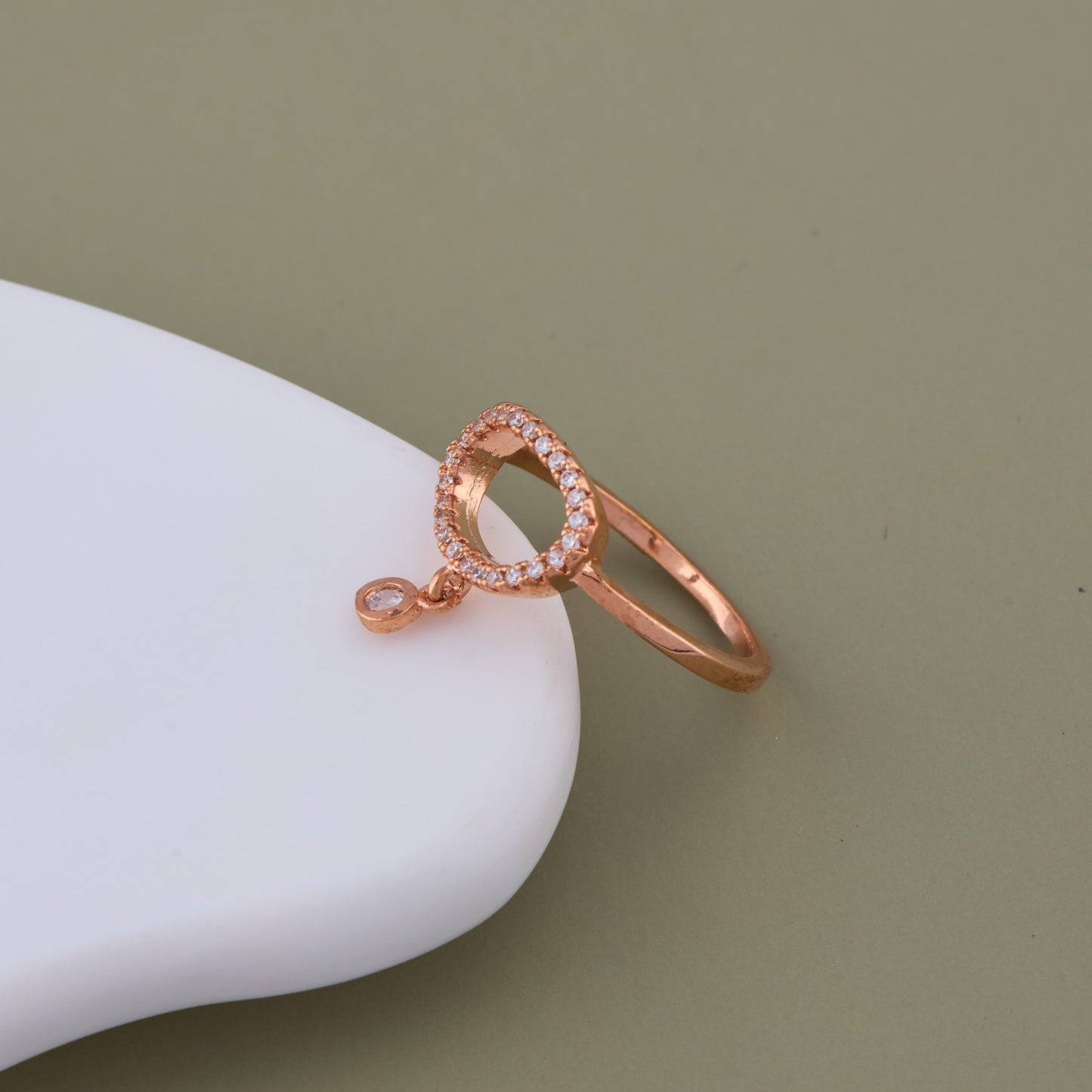 Oval Charm Ring